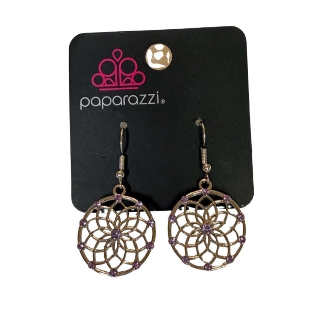 Springtime Salutations - purple - Paparazzi earrings - Picture 2 of 4